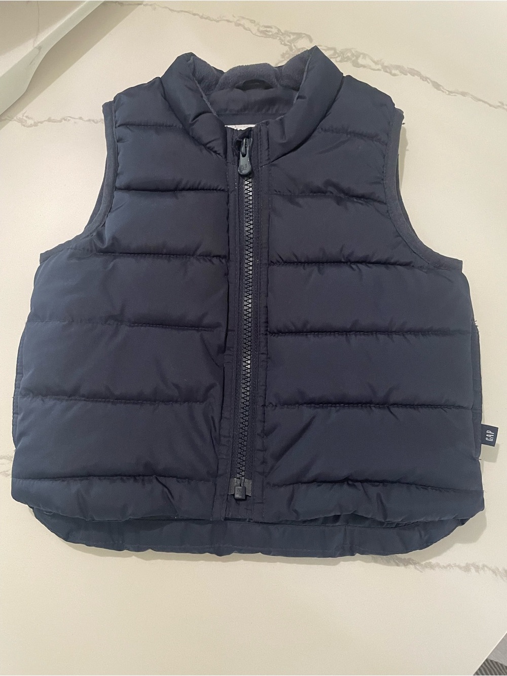 GAP Baby Navy Quilted Puffer Vest